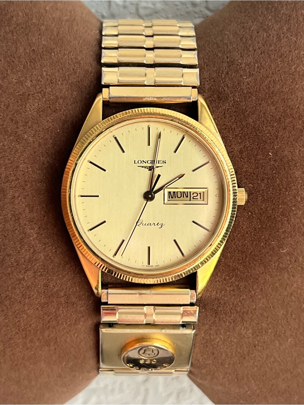 Longines Swiss men’s quartz watch.